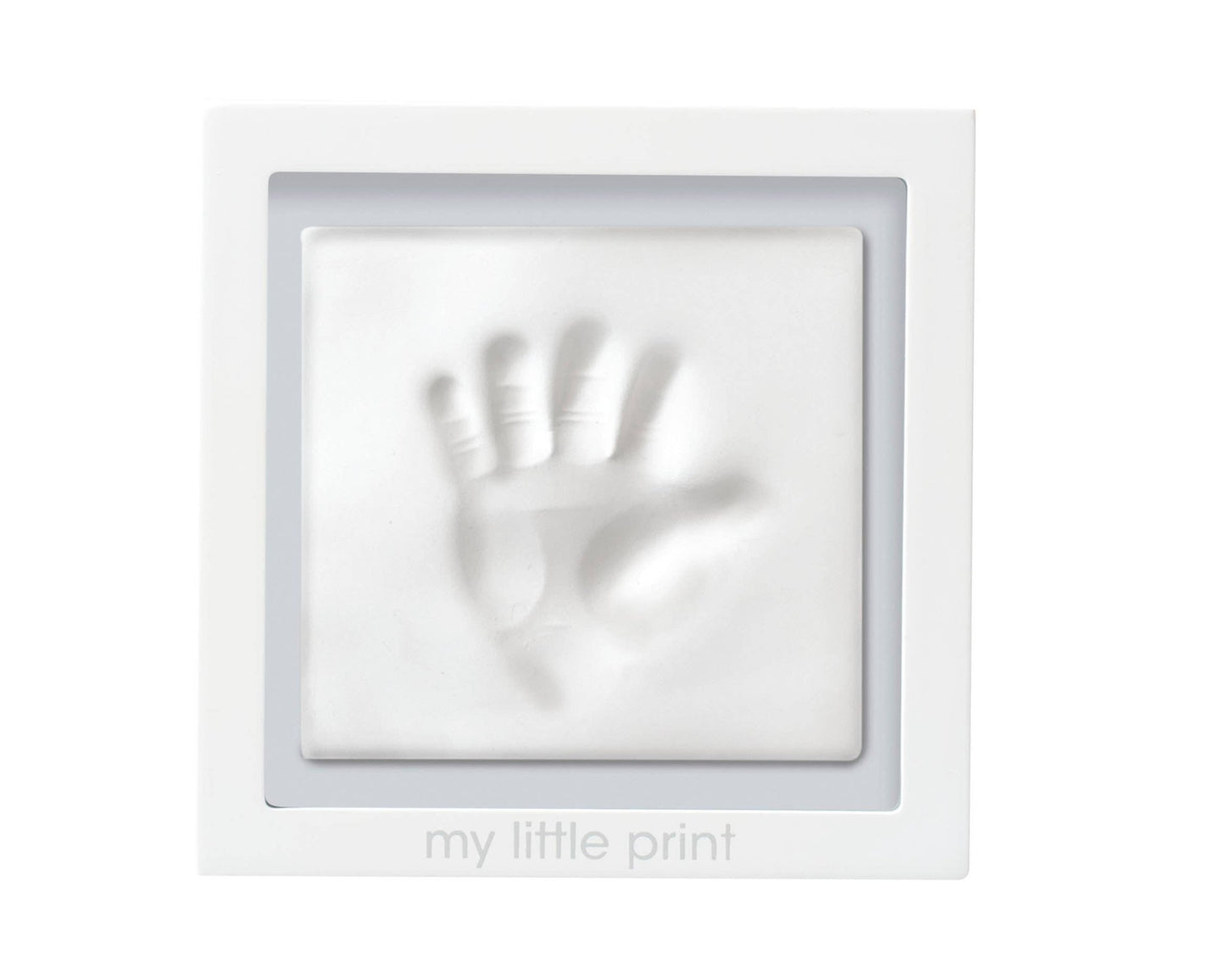 Babyprints Clay Keepsake Frame, White - Blue Kangaroo Clothing