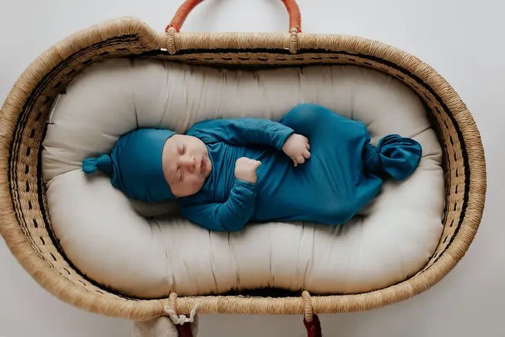 Blue Knotted Gown - Blue Kangaroo Clothing