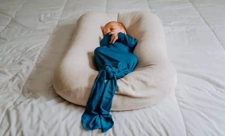 Blue Knotted Gown - Blue Kangaroo Clothing
