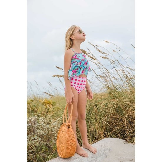 Caretta Cottage Tankini Set - Blue Kangaroo Clothing