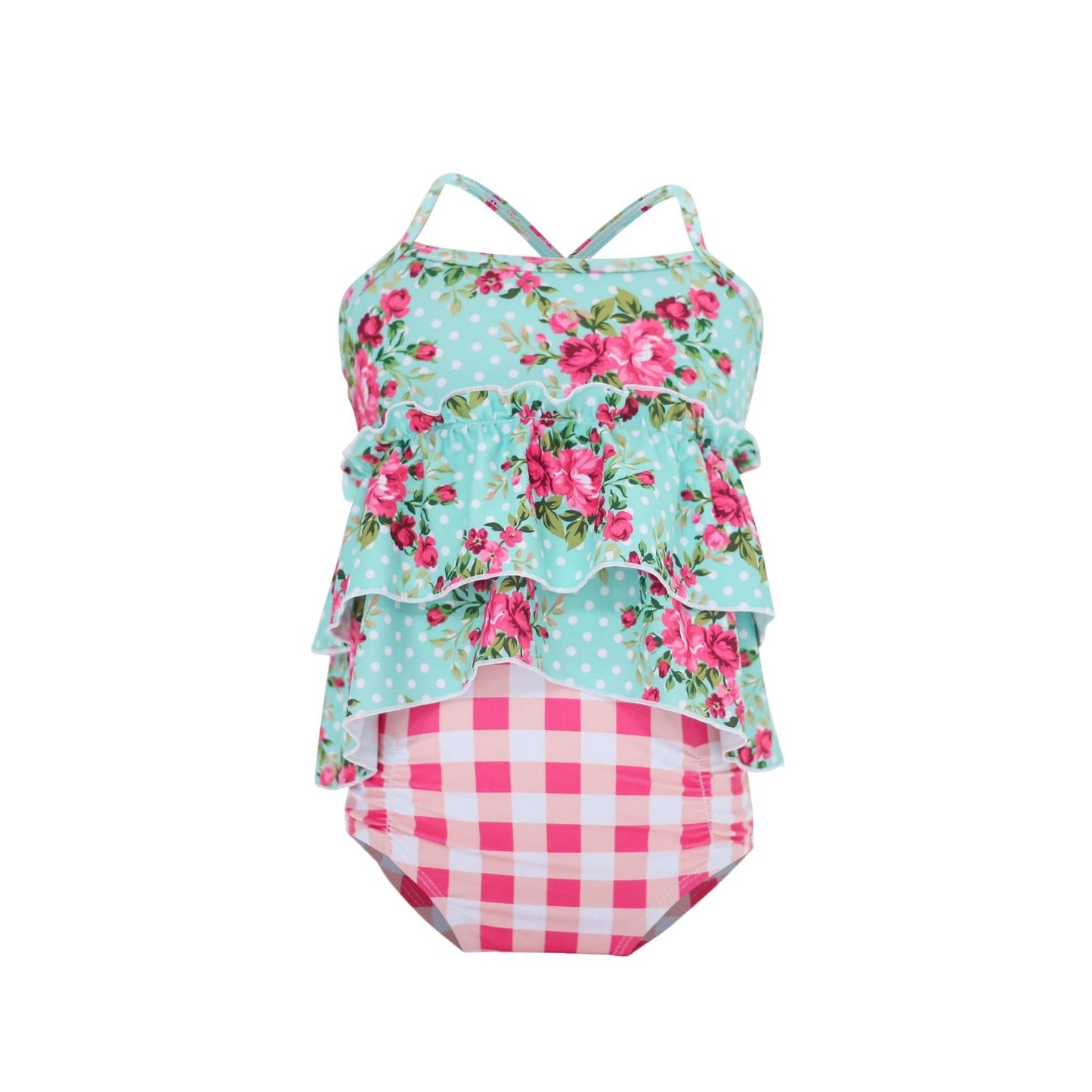 Caretta Cottage Tankini Set - Blue Kangaroo Clothing