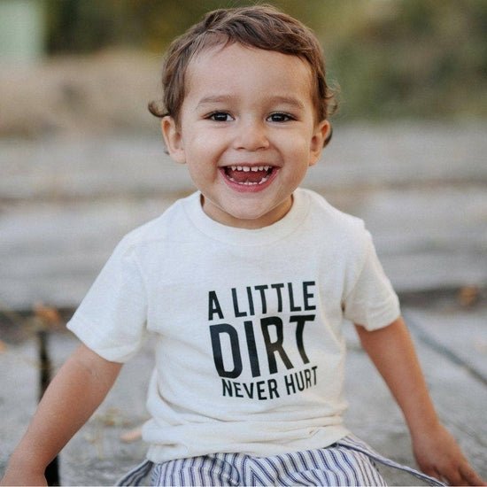 Dirt Never Hurt Tee - Organic - Blue Kangaroo Clothing