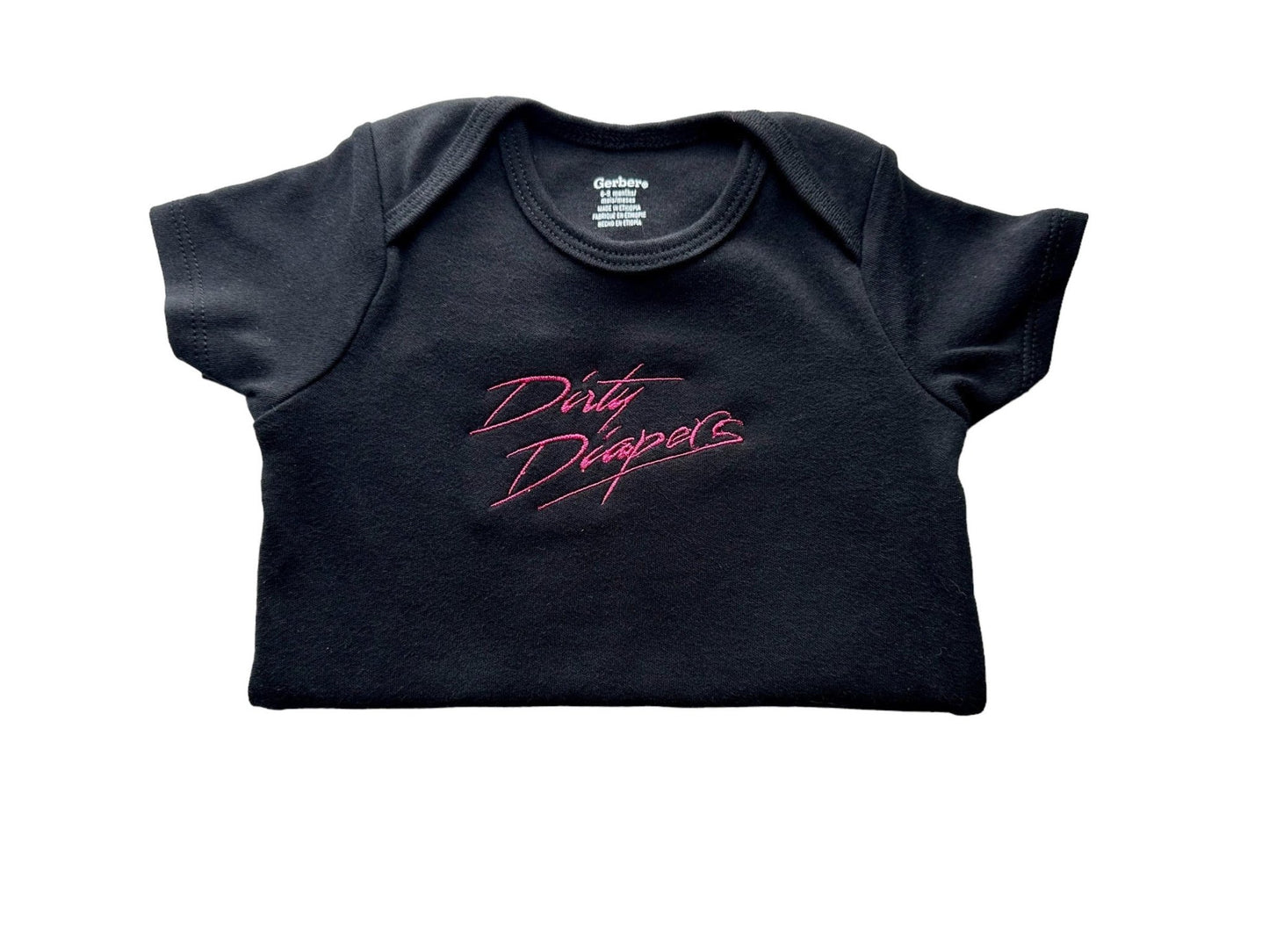 "Dirty Diapers" Embroidered Onesie - Blue Kangaroo Clothing