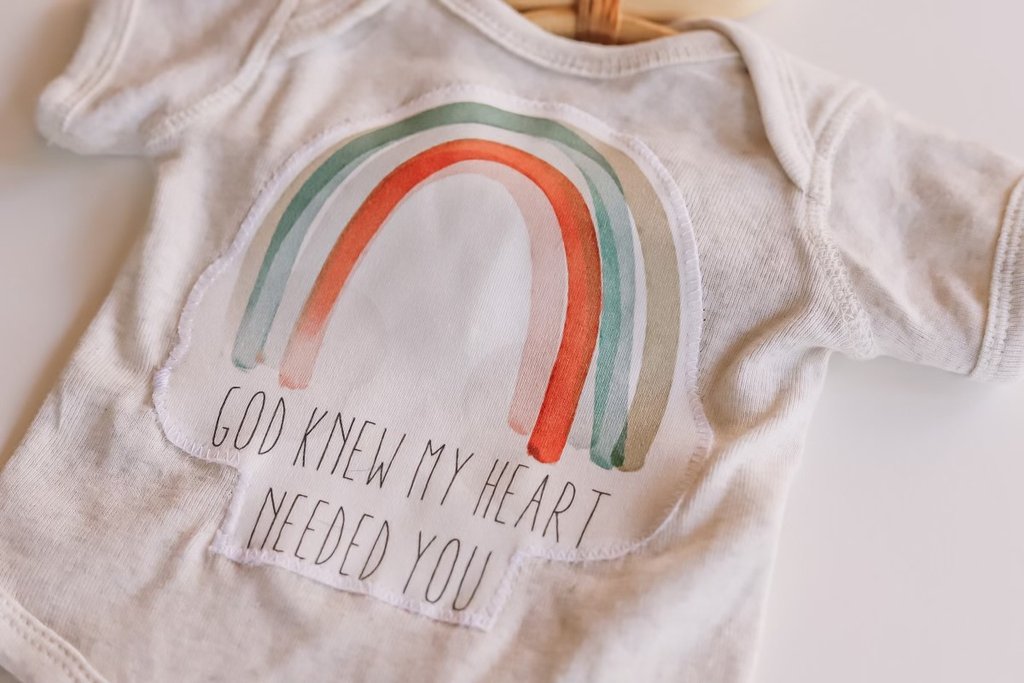 "God Knew My Heart Needed You” Onesie - Blue Kangaroo Clothing