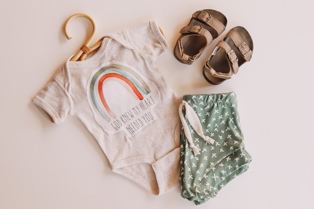 "God Knew My Heart Needed You” Onesie - Blue Kangaroo Clothing