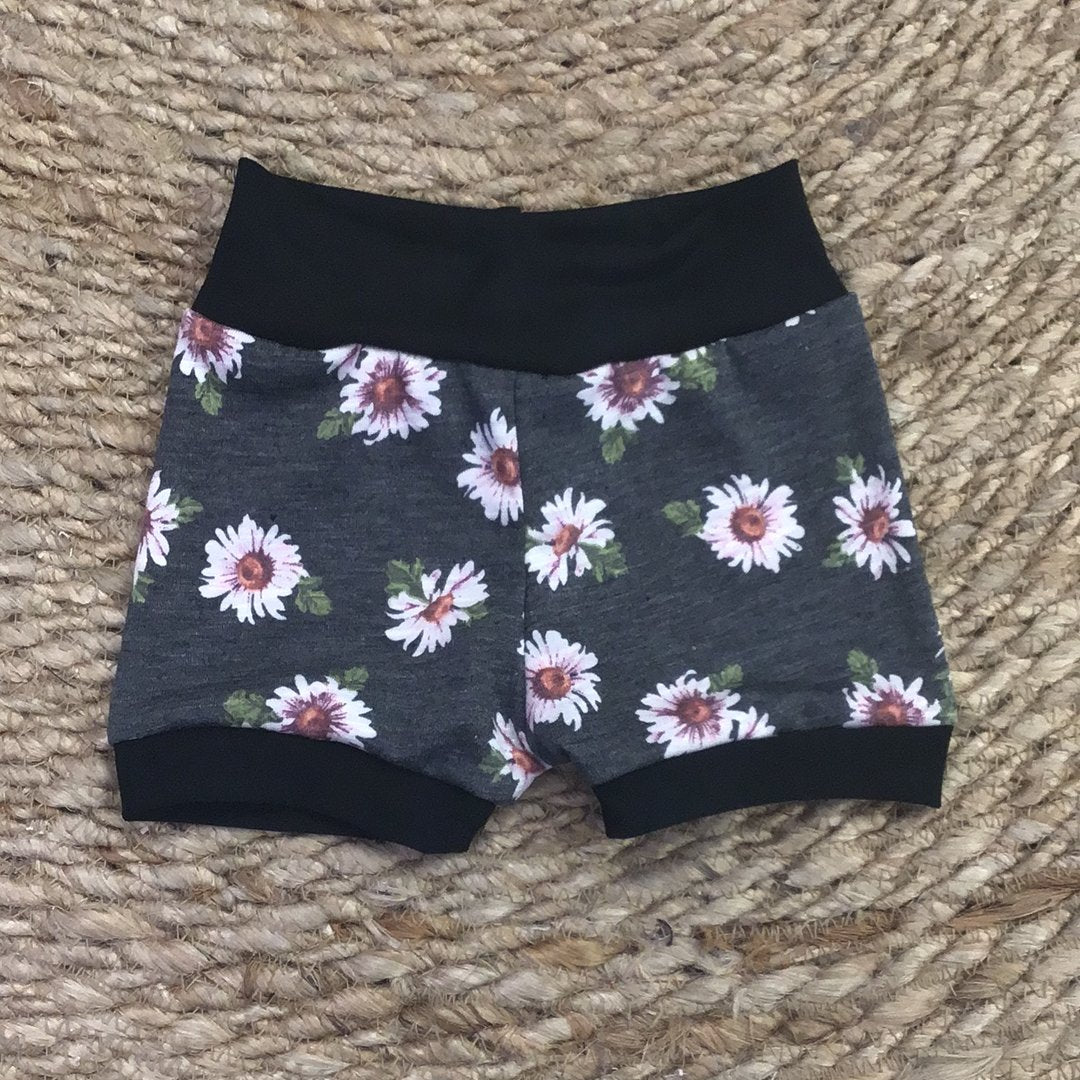 Heather Daisy Infant/Toddler Shorties - Blue Kangaroo Clothing