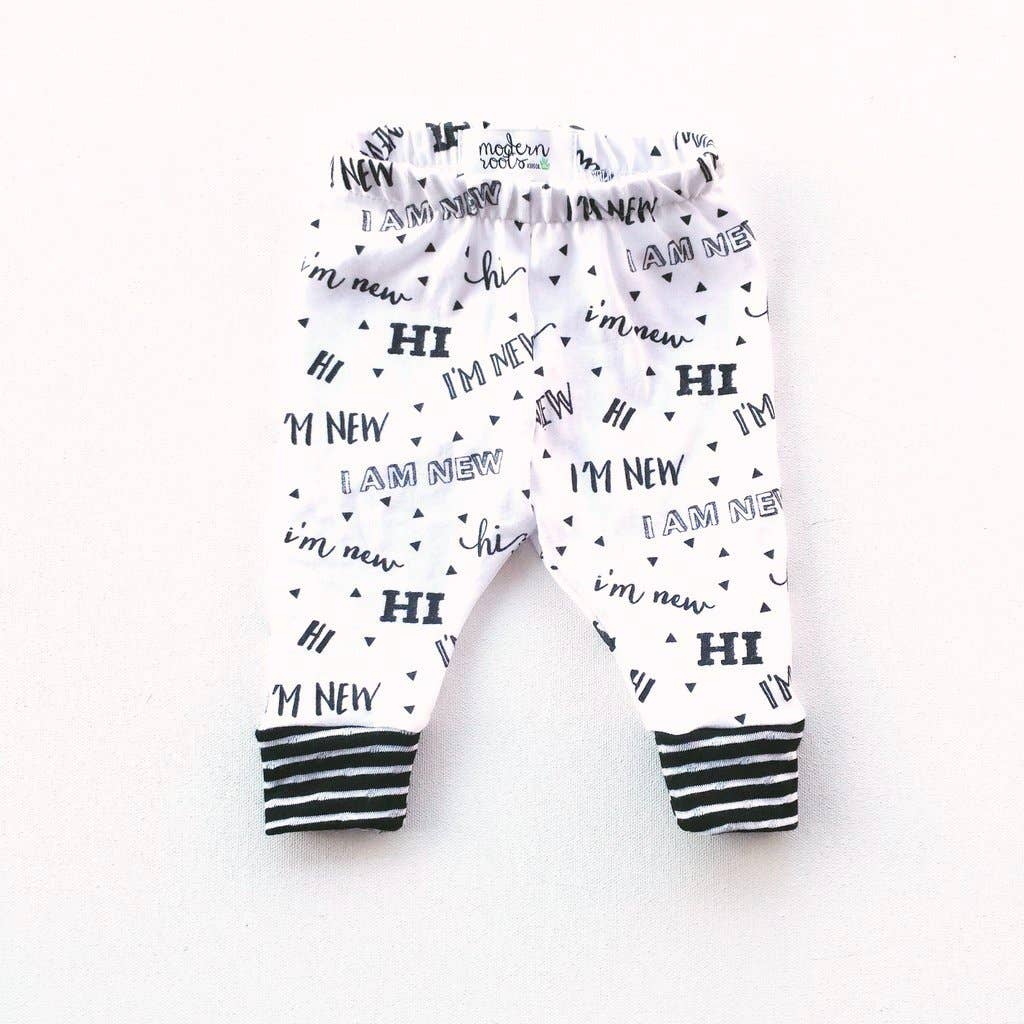“Hi I’m New” Leggings - Blue Kangaroo Clothing