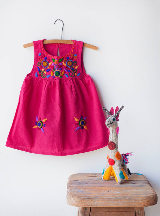 Jardinita Dress - Magenta - Blue Kangaroo Clothing