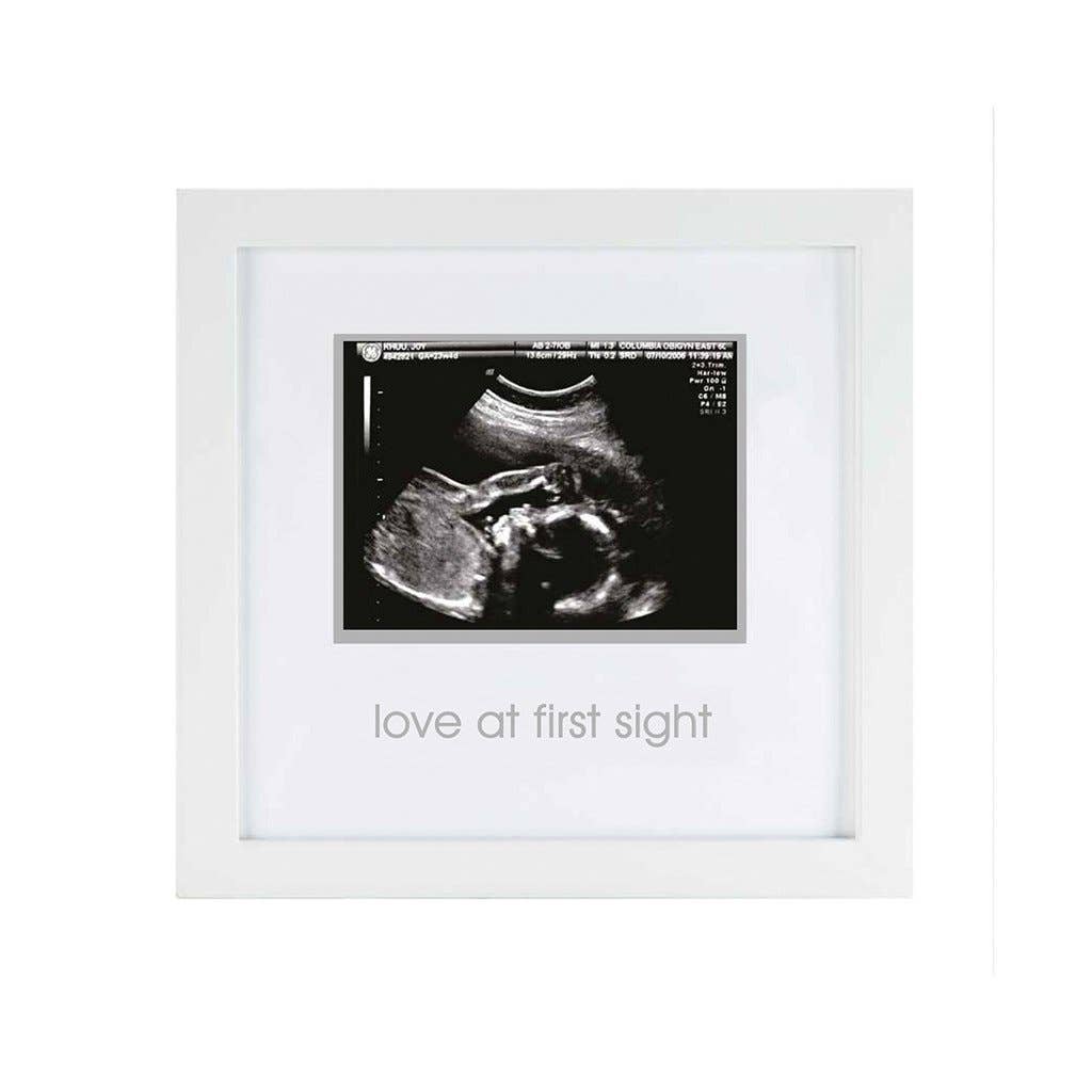 Love At First Sight Sonogram Frame, White - Blue Kangaroo Clothing