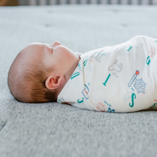 Minnesota Alphabet Swaddle Blanket - Blue Kangaroo Clothing