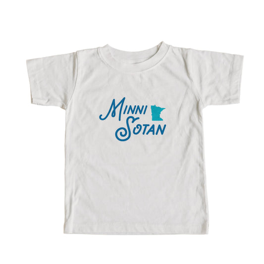 Minni-Sotan Kid's Tee - Blue Kangaroo Clothing