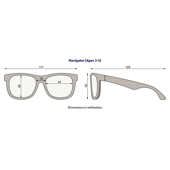 Navigator Kids Sunglasses - Black - Blue Kangaroo Clothing