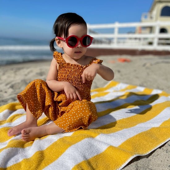 Ray Round Sunnies - Blue Kangaroo Clothing