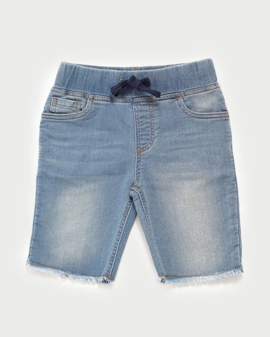 Sandcastle Shorts - Light Blue Denim - Blue Kangaroo Clothing