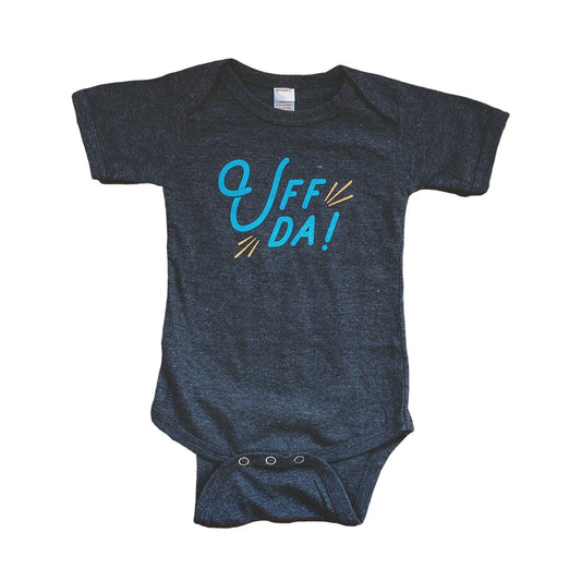 Uff Da! baby bodysuit - Blue Kangaroo Clothing