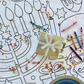 Hanukkah Coloring Tablecloth | Kids Activity