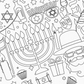 Hanukkah Coloring Tablecloth | Kids Activity