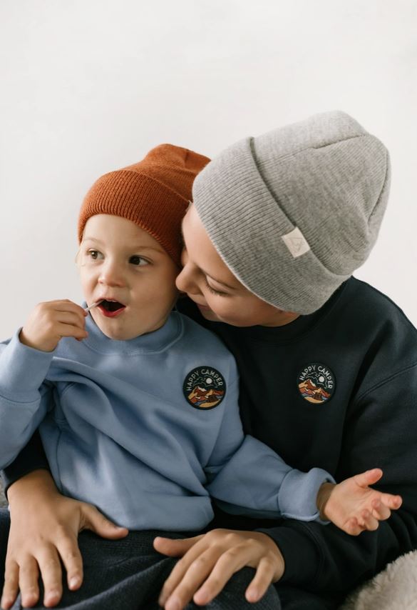 Happy Camper Sky Blue Sweatshirt