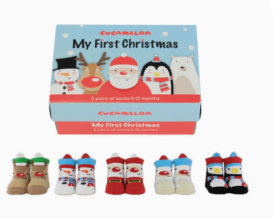 My First Christmas Sock Gift Box