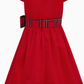 Ailsa Velvet & Plaid Bow Girl's Holiday Party Dress