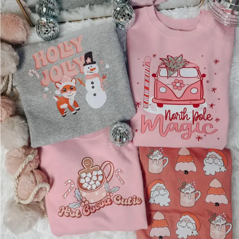 Girl's Christmas Sweatshirts