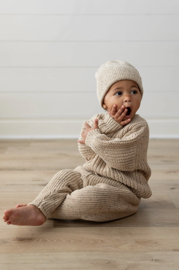 Speckled Oak Knit Pants