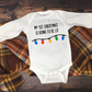 Trendy First Christmas Baby Bodysuit "My 1st Christmas Is Lit"