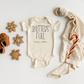 Christmas "Shitter's Full" Natural Color Baby Bodysuit