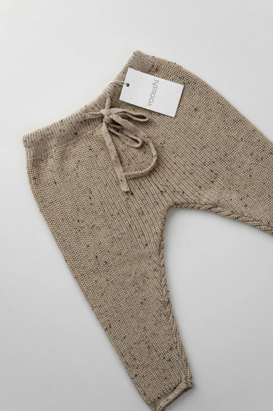 Speckled Oak Knit Pants