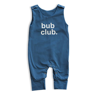 Baby / Toddler Romper - Bub Club (Blue) - Blue Kangaroo Clothing