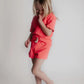 Hot Neon Pink Summer Waffle 3 Piece Set - Blue Kangaroo Clothing