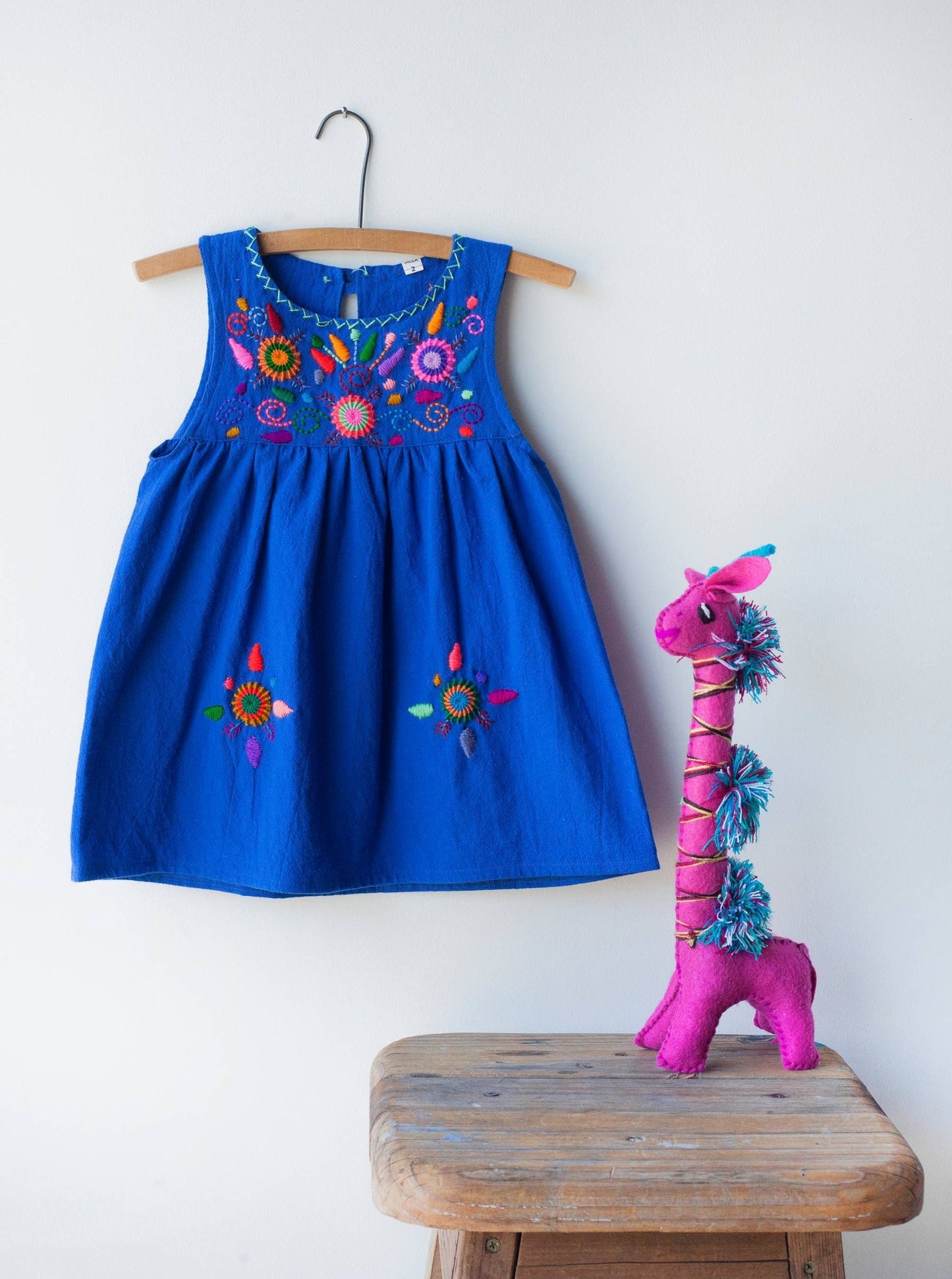 Jardinita Dress - Royal Blue - Blue Kangaroo Clothing
