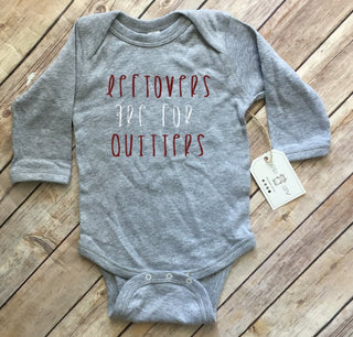 “Leftovers are for Quitters” Baby Bodysuit - Blue Kangaroo Clothing