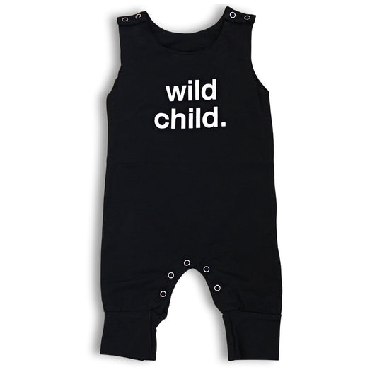 Wild Child Romper - Blue Kangaroo Clothing